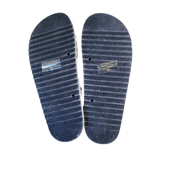 Weeboo Double Buckled Sandals 10 Womens Snakeskin Print Slip On Cork Casual - Picture 4 of 4